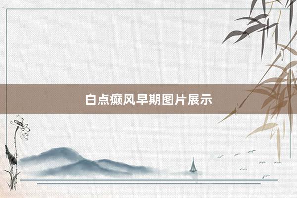 白点癫风早期图片展示